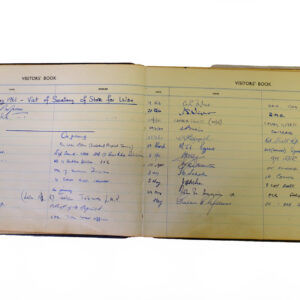 3rd Battalion Royal Anglian Regiment Visitors book 1958-1974