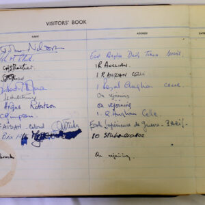 3rd Battalion Royal Anglian Regiment Visitors book 1958-1974
