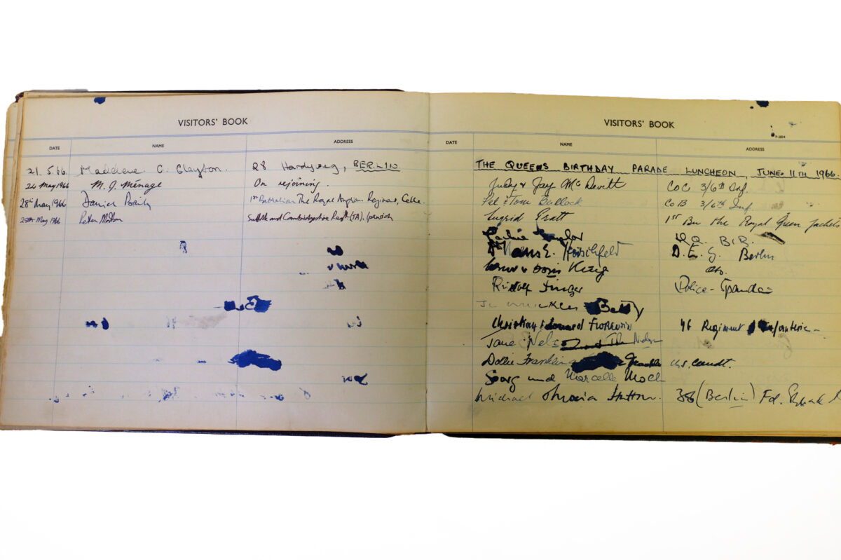 3rd Battalion Royal Anglian Regiment Visitors book 1958-1974 3rd Battalion Royal Anglian Regiment Visitors book 1958-1974