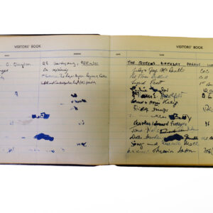 3rd Battalion Royal Anglian Regiment Visitors book 1958-1974