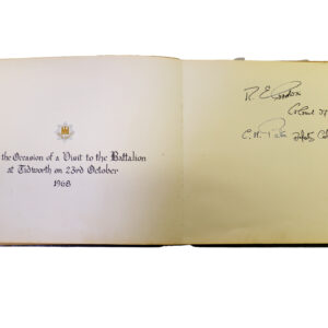 3rd Battalion Royal Anglian Regiment Visitors book 1958-1974