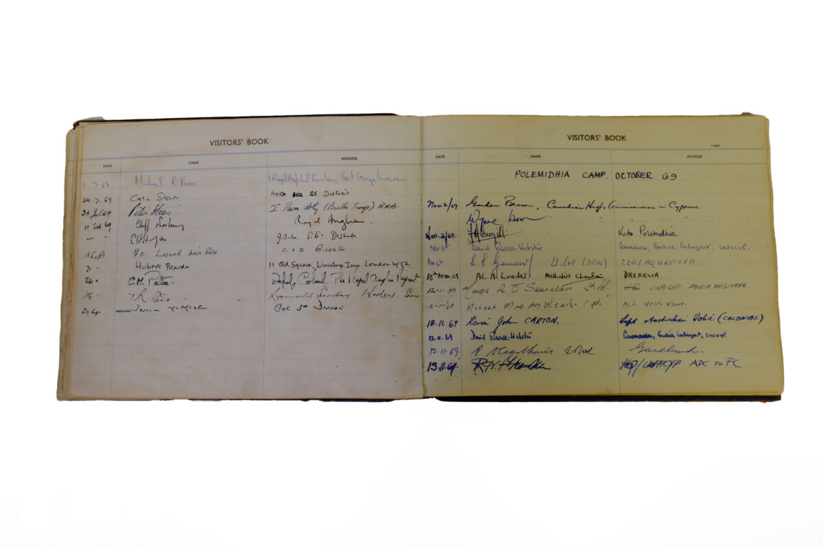 3rd Battalion Royal Anglian Regiment Visitors book 1958-1974 3rd Battalion Royal Anglian Regiment Visitors book 1958-1974