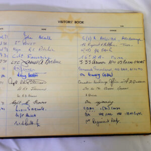 3rd Battalion Royal Anglian Regiment Visitors book 1958-1974