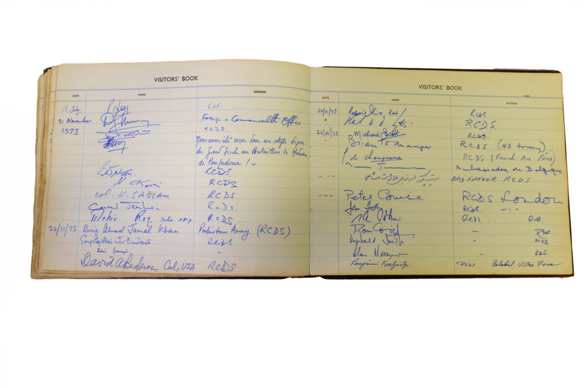 3rd Battalion Royal Anglian Regiment Visitors book 1958-1974 3rd Battalion Royal Anglian Regiment Visitors book 1958-1974