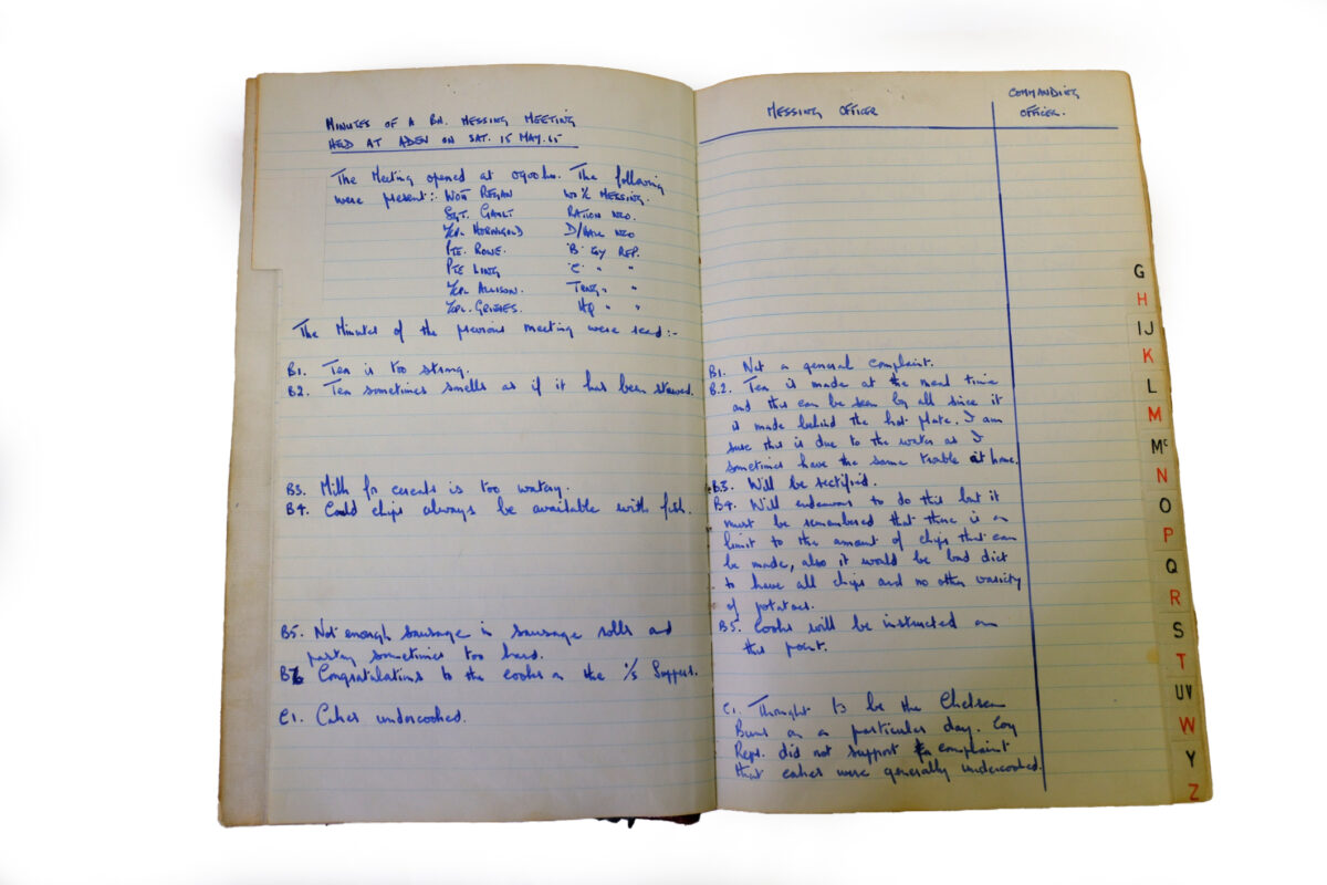 1st Battalion Royal Anglian Regiment Records Ledger March 1965 - September 1984 1st Battalion Royal Anglian Regiment Records Ledger March 1965 - September 1984