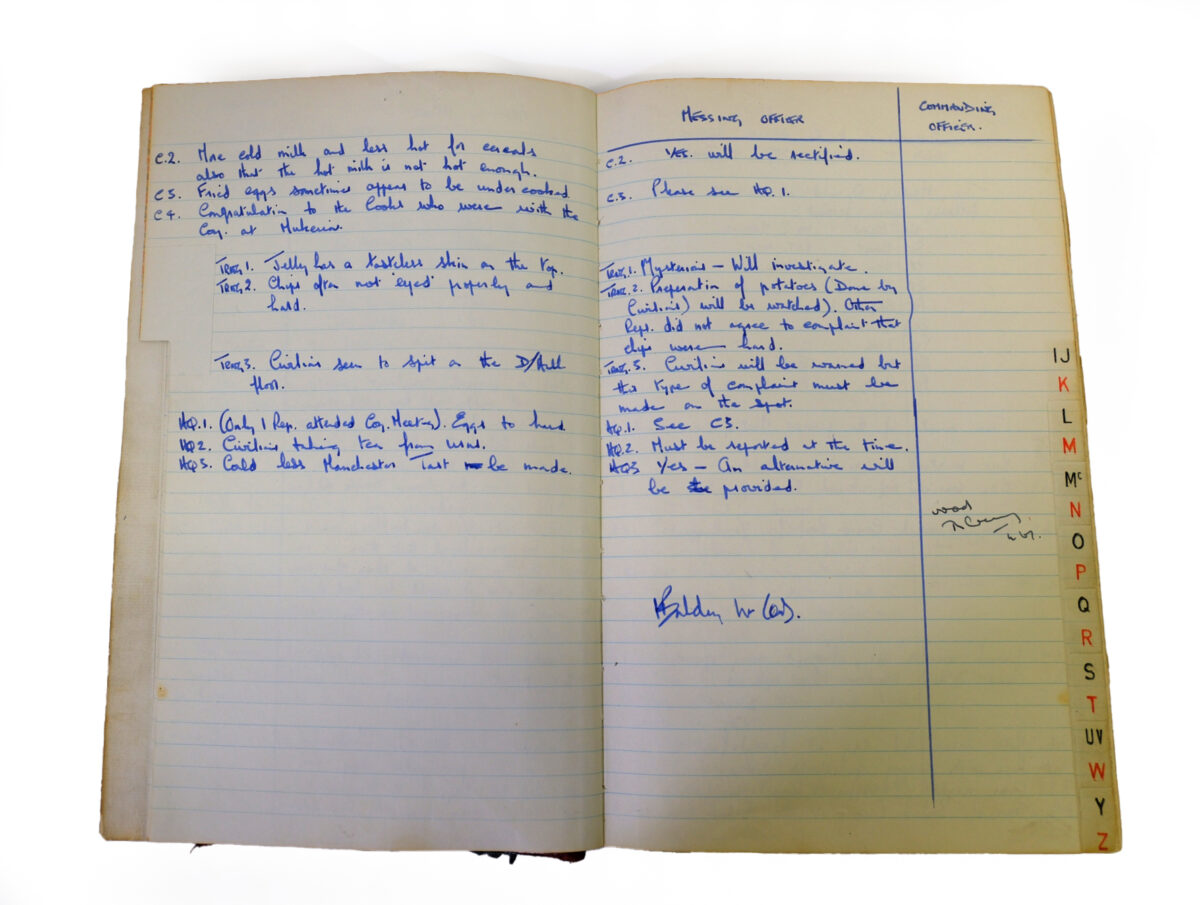 1st Battalion Royal Anglian Regiment Records Ledger March 1965 - September 1984 1st Battalion Royal Anglian Regiment Records Ledger March 1965 - September 1984