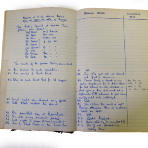 1st Battalion Royal Anglian Regiment Records Ledger March 1965 - September 1984