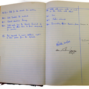 1st Battalion Royal Anglian Regiment Records Ledger March 1965 - September 1984