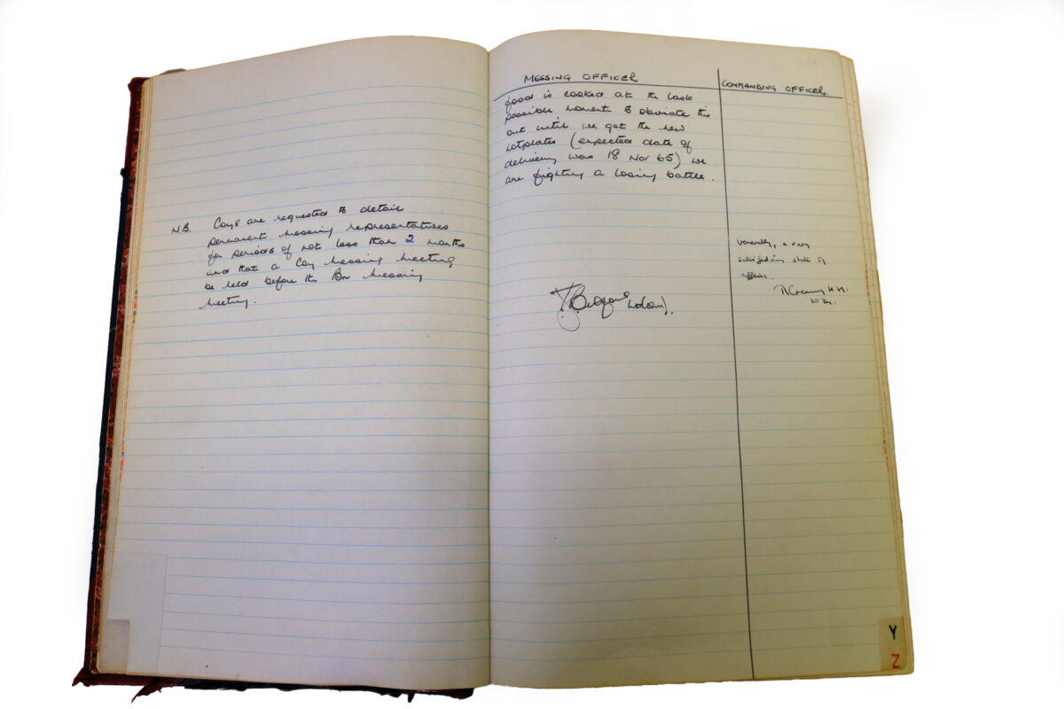 1st Battalion Royal Anglian Regiment Records Ledger March 1965 - September 1984 1st Battalion Royal Anglian Regiment Records Ledger March 1965 - September 1984