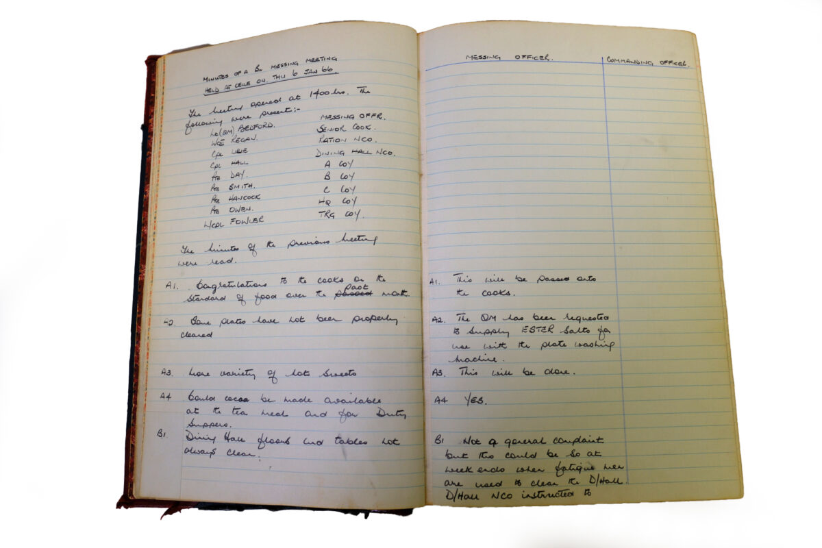 1st Battalion Royal Anglian Regiment Records Ledger March 1965 - September 1984 1st Battalion Royal Anglian Regiment Records Ledger March 1965 - September 1984