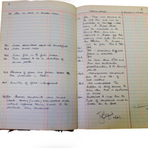 1st Battalion Royal Anglian Regiment Records Ledger March 1965 - September 1984