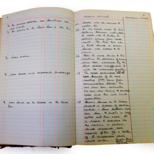 1st Battalion Royal Anglian Regiment Records Ledger March 1965 - September 1984