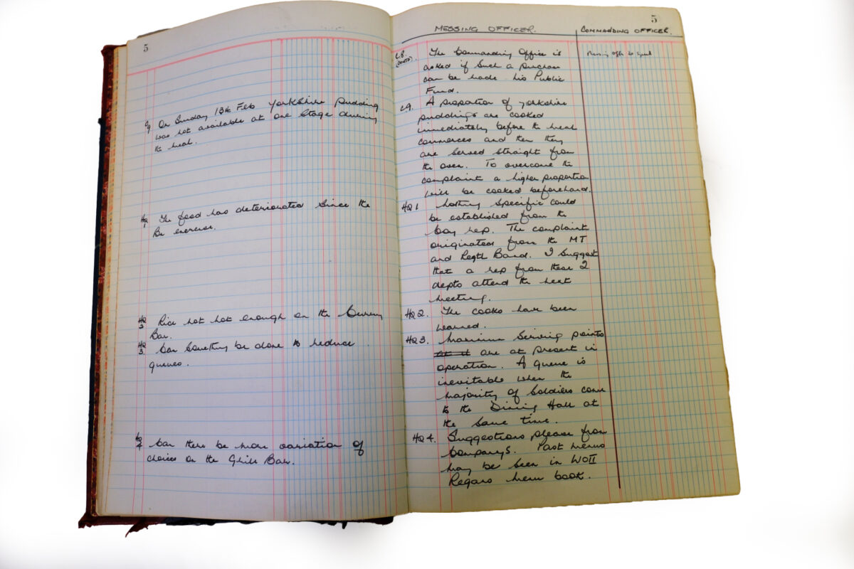 1st Battalion Royal Anglian Regiment Records Ledger March 1965 - September 1984 1st Battalion Royal Anglian Regiment Records Ledger March 1965 - September 1984