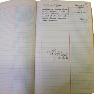 1st Battalion Royal Anglian Regiment Records Ledger March 1965 - September 1984