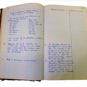 1st Battalion Royal Anglian Regiment Records Ledger March 1965 - September 1984