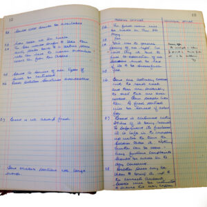 1st Battalion Royal Anglian Regiment Records Ledger March 1965 - September 1984