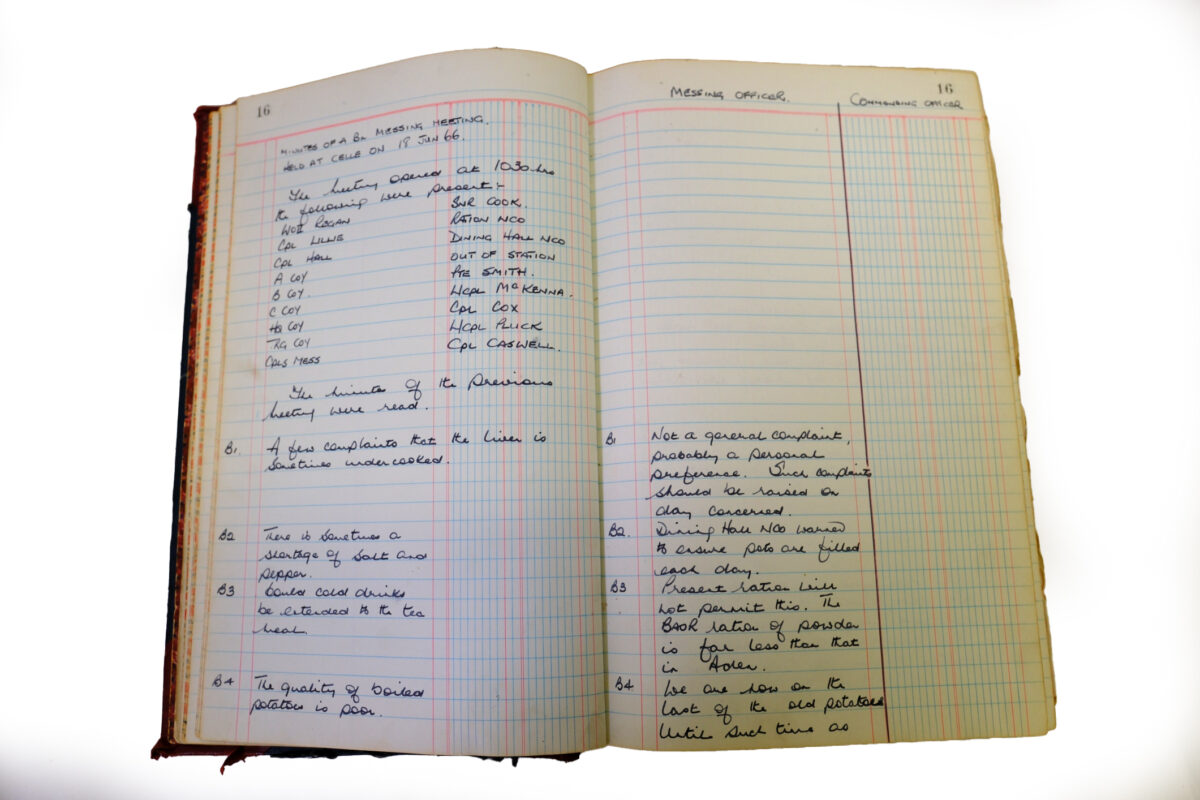 1st Battalion Royal Anglian Regiment Records Ledger March 1965 - September 1984 1st Battalion Royal Anglian Regiment Records Ledger March 1965 - September 1984