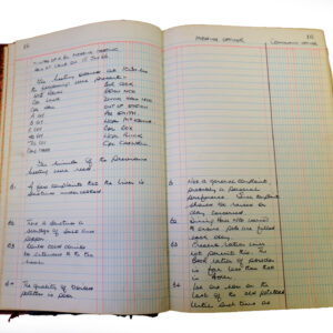 1st Battalion Royal Anglian Regiment Records Ledger March 1965 - September 1984
