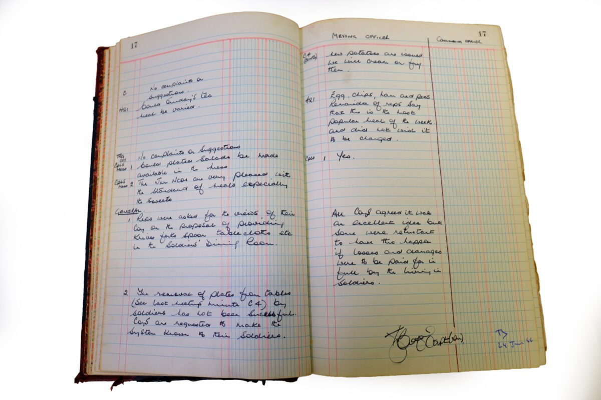 1st Battalion Royal Anglian Regiment Records Ledger March 1965 - September 1984 1st Battalion Royal Anglian Regiment Records Ledger March 1965 - September 1984