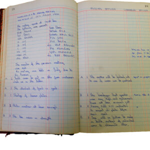 1st Battalion Royal Anglian Regiment Records Ledger March 1965 - September 1984