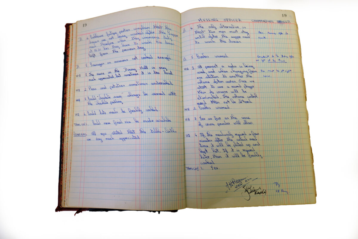 1st Battalion Royal Anglian Regiment Records Ledger March 1965 - September 1984 1st Battalion Royal Anglian Regiment Records Ledger March 1965 - September 1984