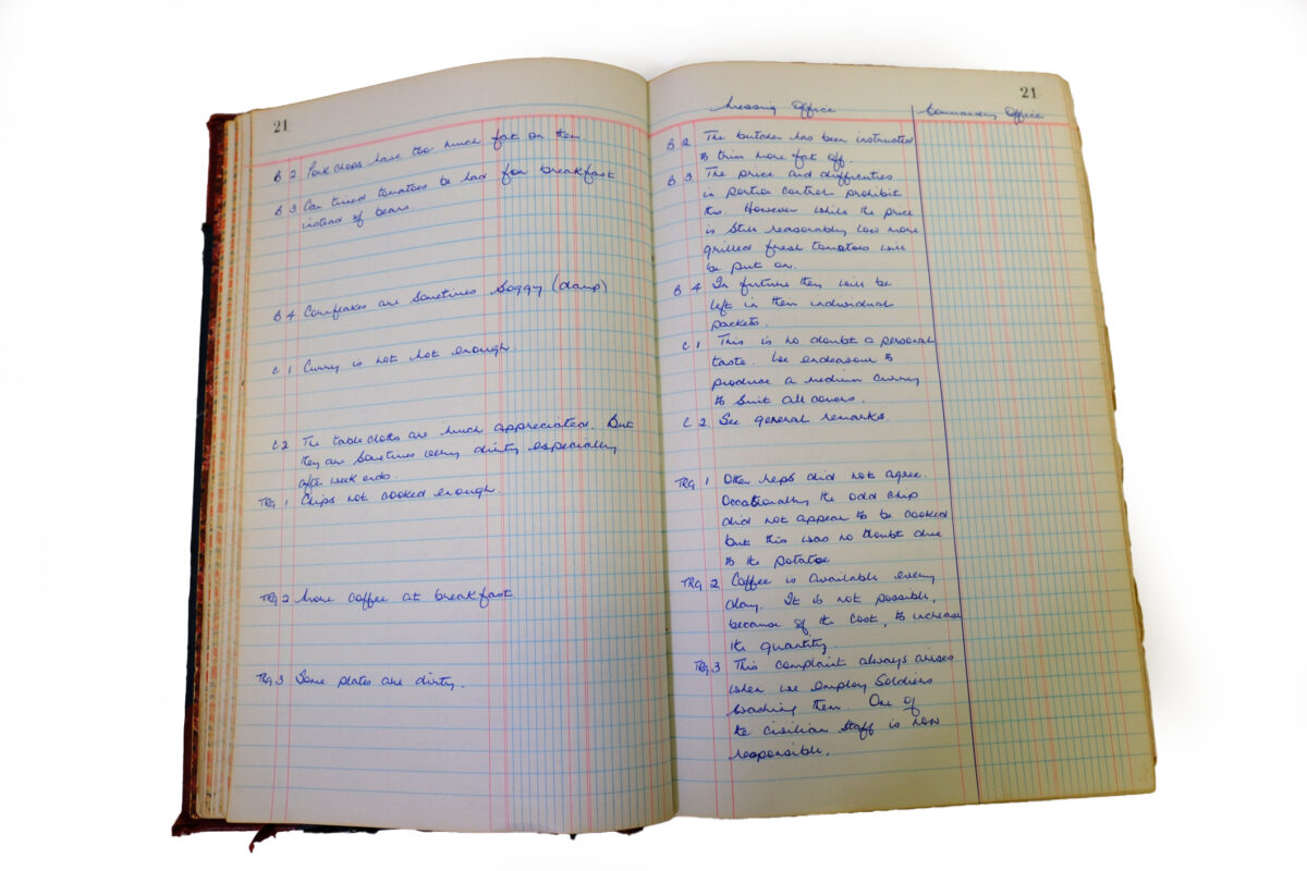 1st Battalion Royal Anglian Regiment Records Ledger March 1965 - September 1984 1st Battalion Royal Anglian Regiment Records Ledger March 1965 - September 1984