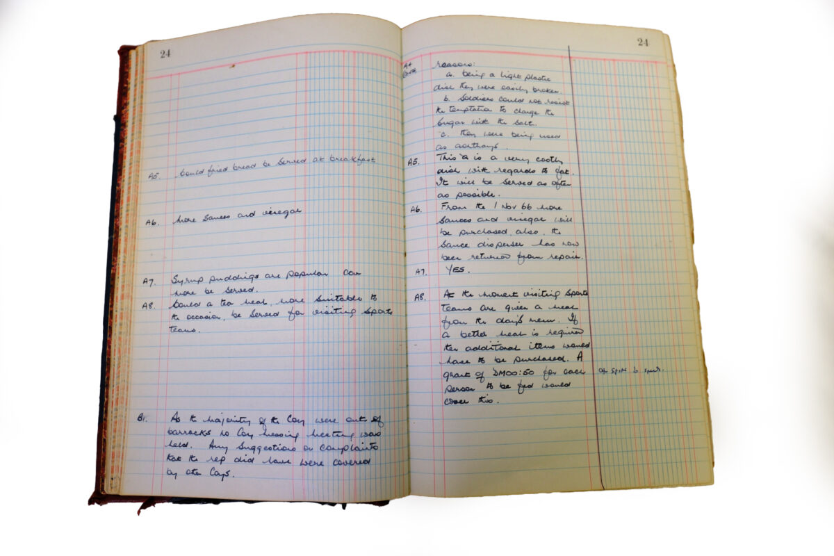 1st Battalion Royal Anglian Regiment Records Ledger March 1965 - September 1984 1st Battalion Royal Anglian Regiment Records Ledger March 1965 - September 1984