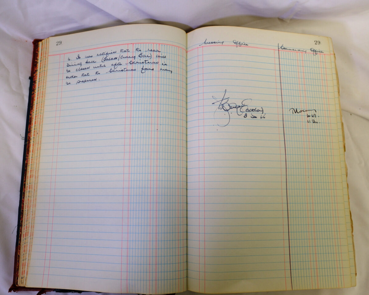 1st Battalion Royal Anglian Regiment Records Ledger March 1965 - September 1984 1st Battalion Royal Anglian Regiment Records Ledger March 1965 - September 1984