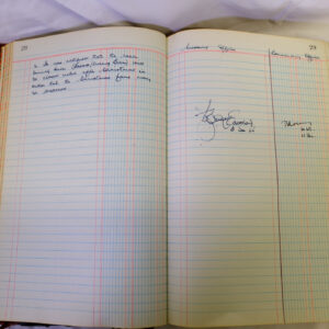 1st Battalion Royal Anglian Regiment Records Ledger March 1965 - September 1984