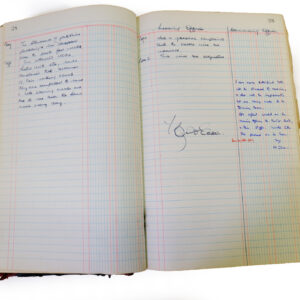1st Battalion Royal Anglian Regiment Records Ledger March 1965 - September 1984
