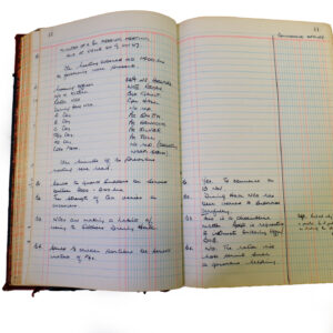 1st Battalion Royal Anglian Regiment Records Ledger March 1965 - September 1984