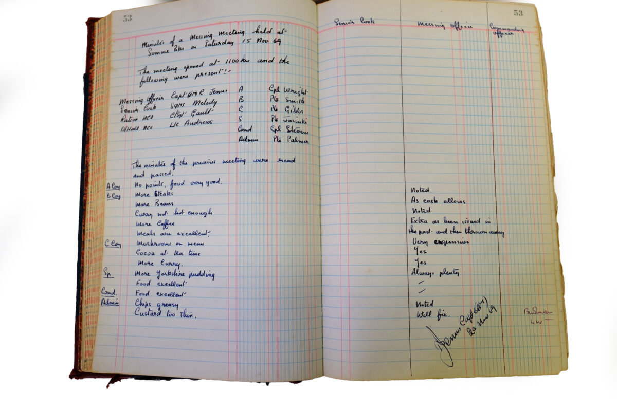 1st Battalion Royal Anglian Regiment Records Ledger March 1965 - September 1984 1st Battalion Royal Anglian Regiment Records Ledger March 1965 - September 1984