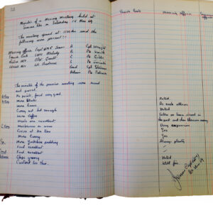 1st Battalion Royal Anglian Regiment Records Ledger March 1965 - September 1984