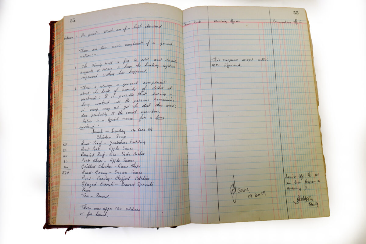 1st Battalion Royal Anglian Regiment Records Ledger March 1965 - September 1984 1st Battalion Royal Anglian Regiment Records Ledger March 1965 - September 1984