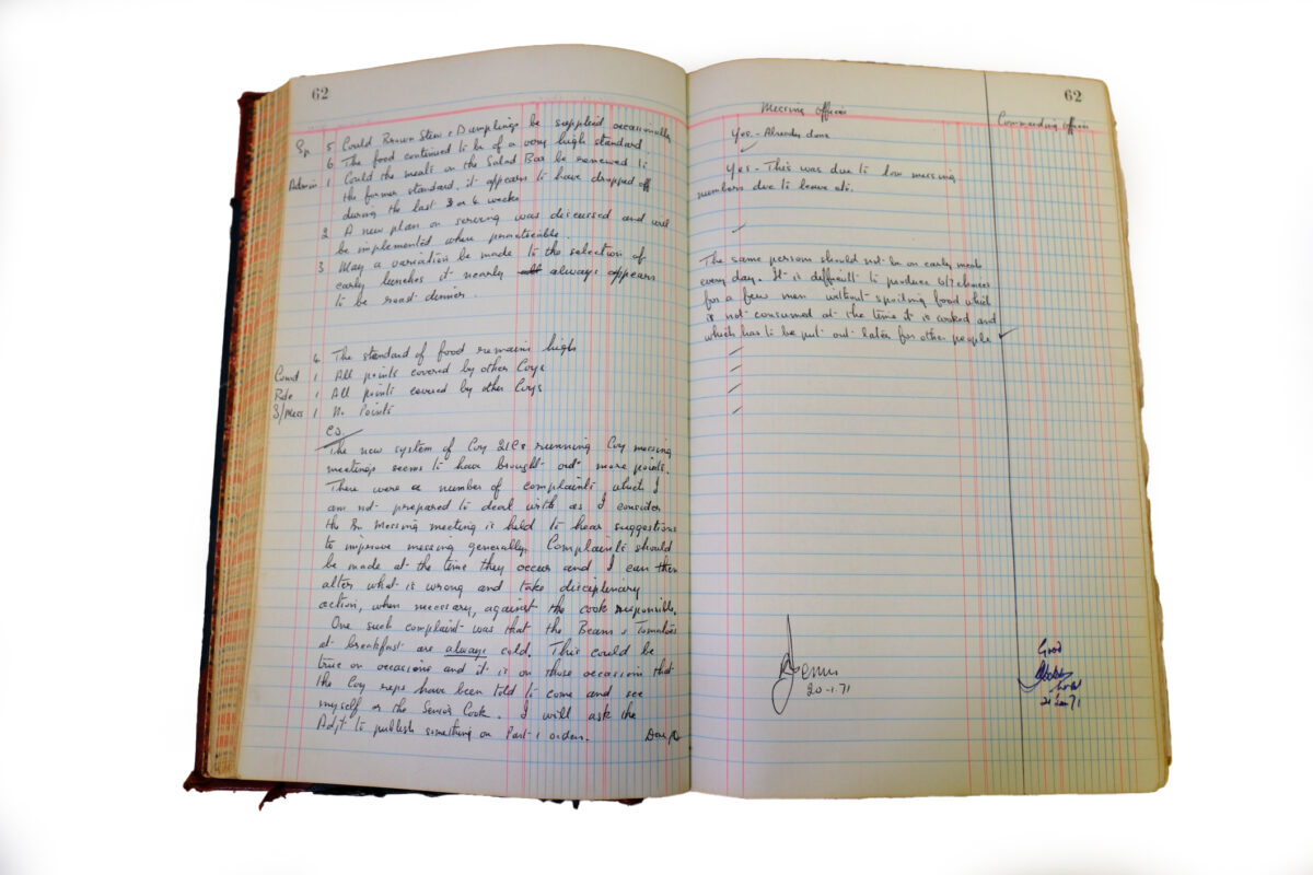 1st Battalion Royal Anglian Regiment Records Ledger March 1965 - September 1984 1st Battalion Royal Anglian Regiment Records Ledger March 1965 - September 1984