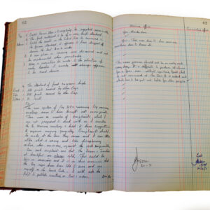 1st Battalion Royal Anglian Regiment Records Ledger March 1965 - September 1984