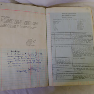 1st Battalion Royal Anglian Regiment Records Ledger March 1965 - September 1984 1st Battalion Royal Anglian Regiment Records Ledger March 1965 - September 1984