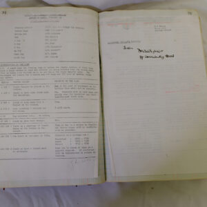 1st Battalion Royal Anglian Regiment Records Ledger March 1965 - September 1984 1st Battalion Royal Anglian Regiment Records Ledger March 1965 - September 1984