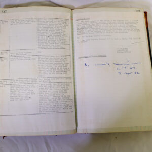 1st Battalion Royal Anglian Regiment Records Ledger March 1965 - September 1984