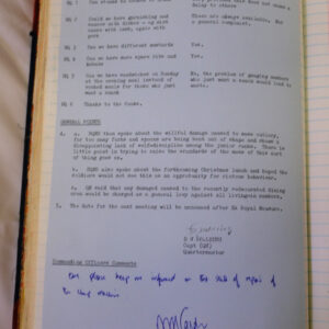 1st Battalion Royal Anglian Regiment Records Ledger March 1965 - September 1984