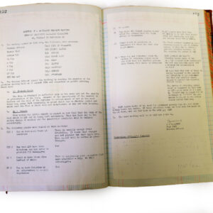 1st Battalion Royal Anglian Regiment Records Ledger March 1965 - September 1984