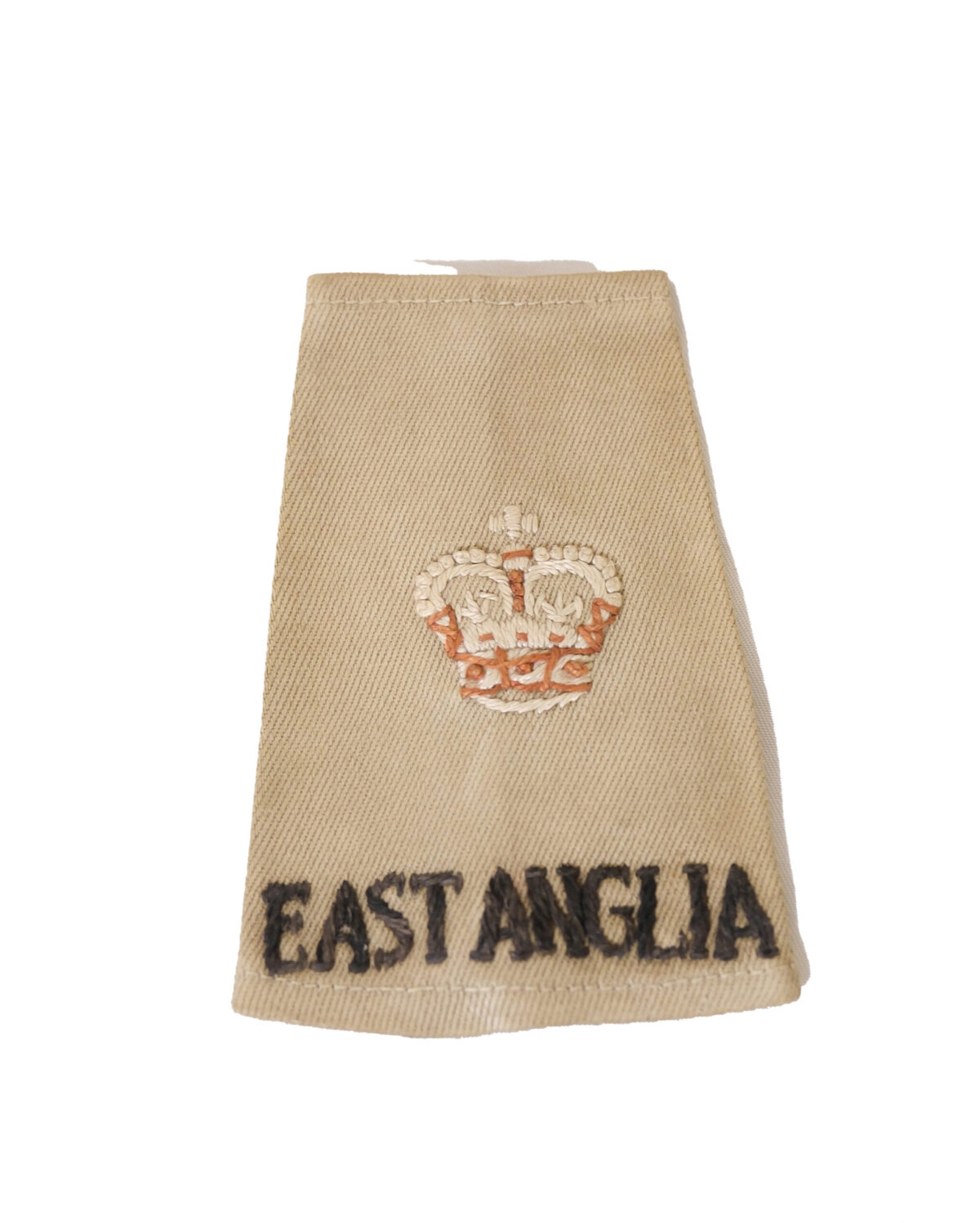 East Anglia Regiment Major rank on sand coloured slide East Anglia Regiment Major rank on sand coloured slide