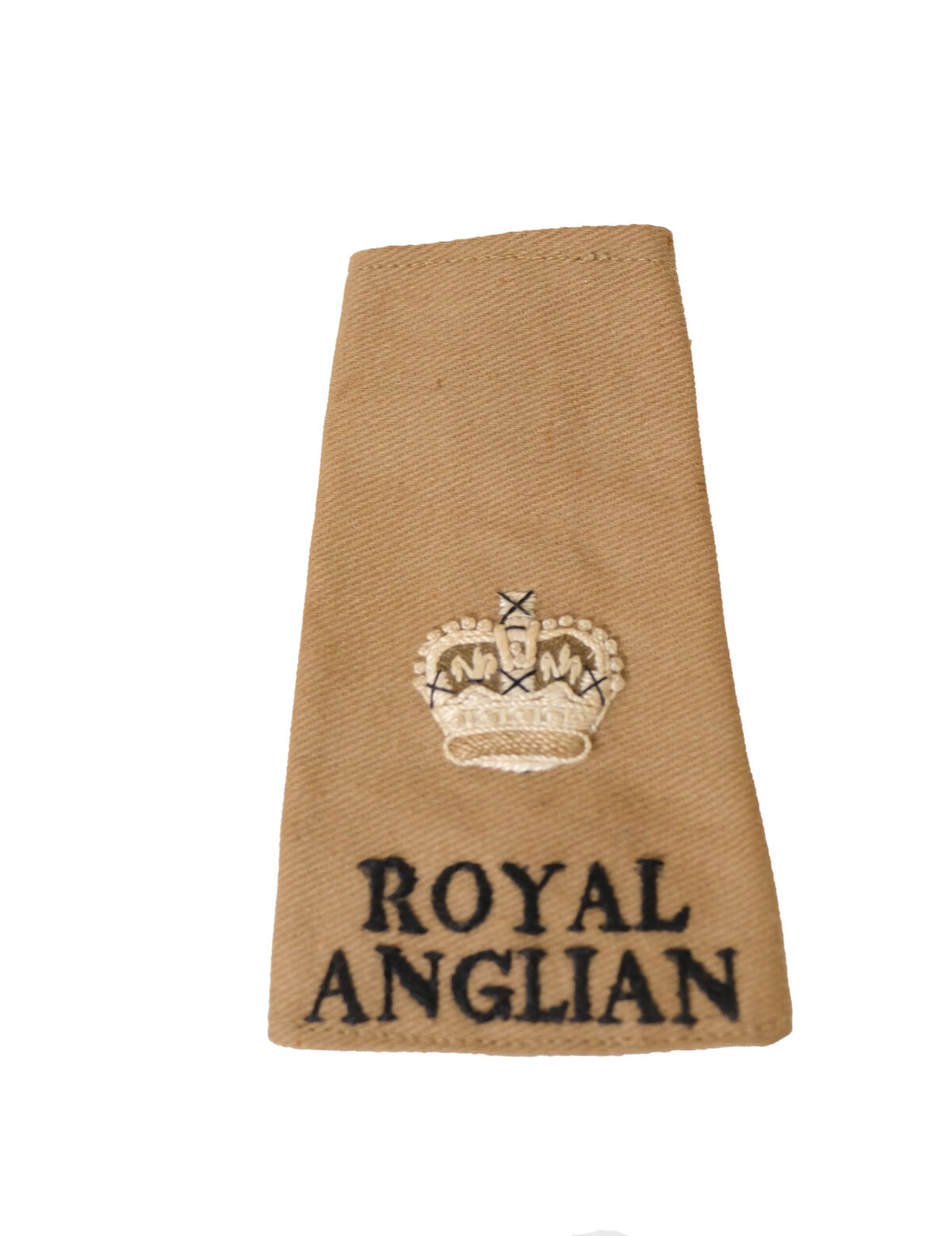 Royal Anglian Regiment Major rank on sand coloured slide