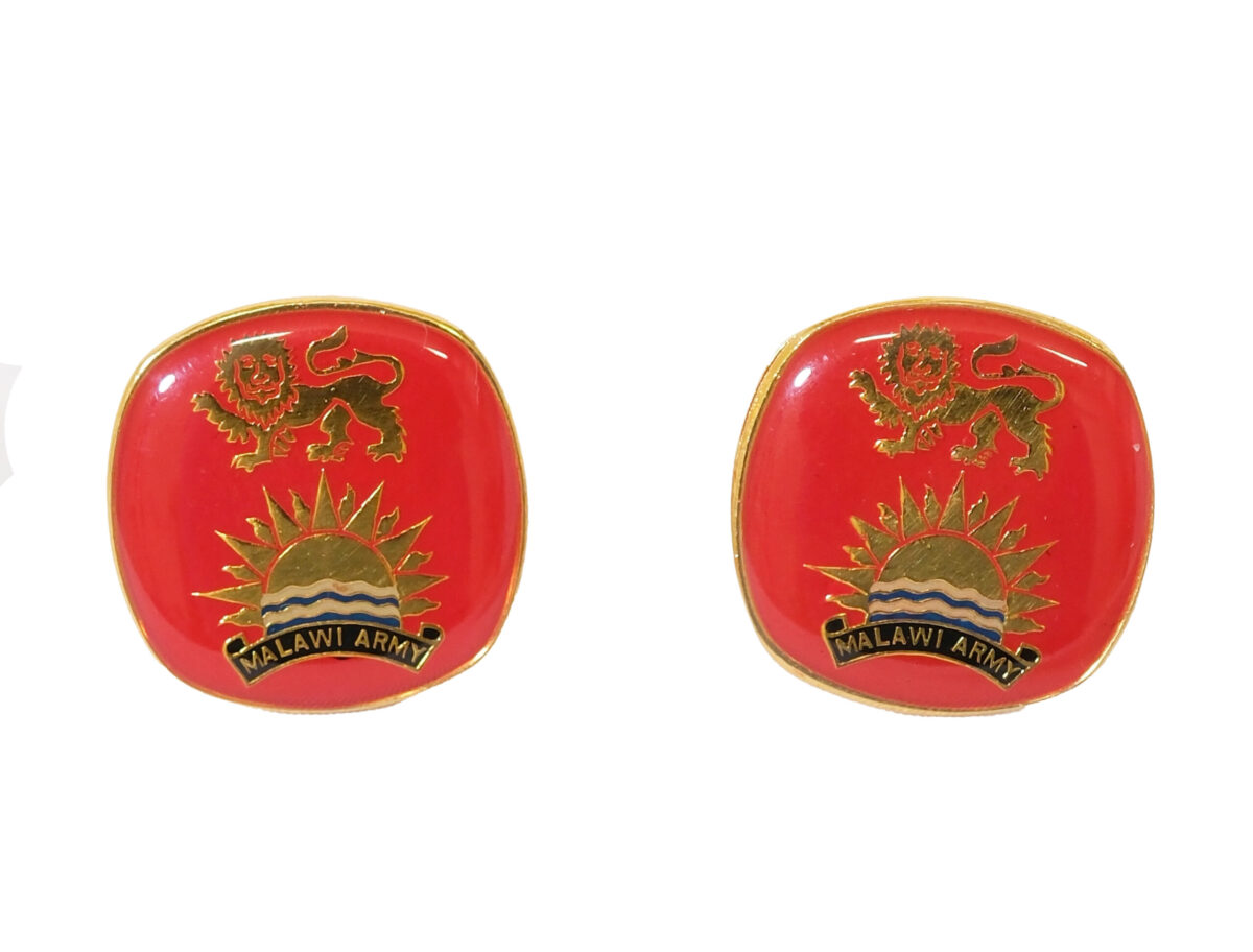 Malawi Army red uniform buttons Malawi Army red uniform buttons