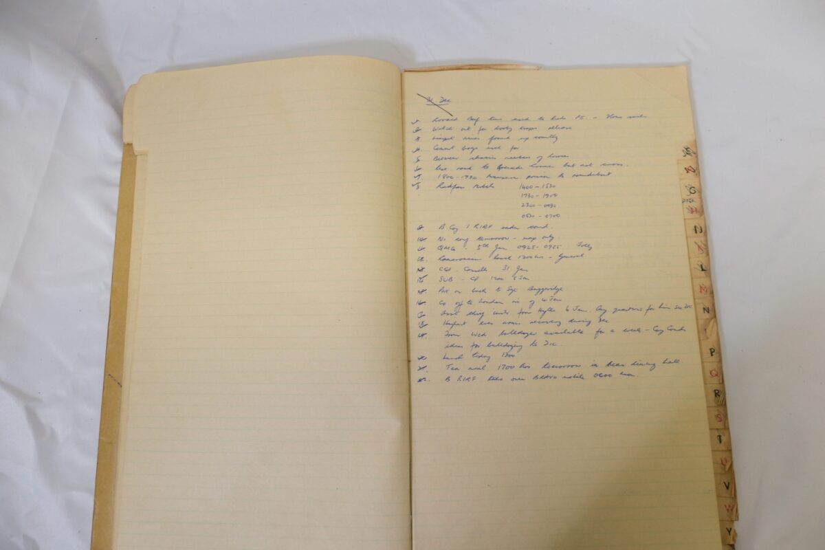 Standing Operation Book 444 1966 1967 Royal Anglian Regiment O Group 12 Dec Standing Operation Book 444 1966 1967 Royal Anglian Regiment O Group 12 Dec
