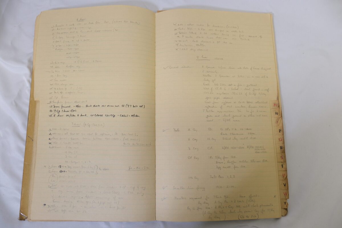Standing Operation Book 444 1966 1967 Royal Anglian Regiment O Group 12 Dec Standing Operation Book 444 1966 1967 Royal Anglian Regiment O Group 12 Dec