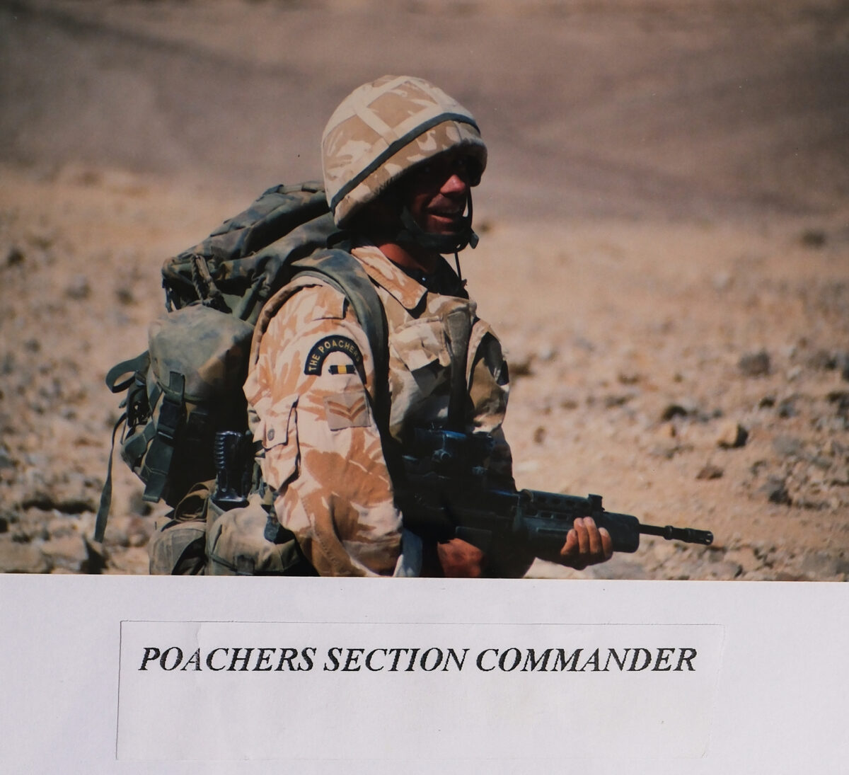Section Commander 2nd Battalion (The Poachers) Royal Anglian Regiment in Jordan Section Commander 2nd Battalion (The Poachers) Royal Anglian Regiment in Jordan