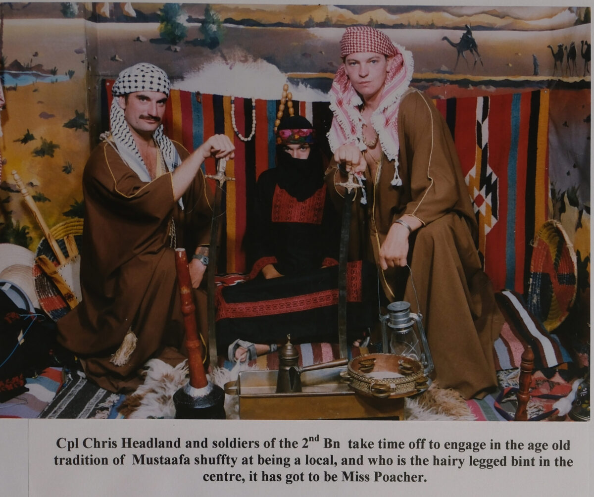 Royal Anglian Soldiers dressing as locals in Jordan in 1999 Royal Anglian Soldiers dressing as locals in Jordan in 1999