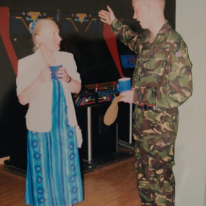 Private Vendy with the Lady Mayoress of Hinckley Private Vendy with the Lady Mayoress of Hinckley