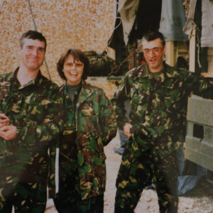 2nd Battalion Royal Anglian Regiment - Jean from WRVS in 1999 always behind the troops. 2nd Battalion Royal Anglian Regiment - Jean from WRVS in 1999 always behind the troops.